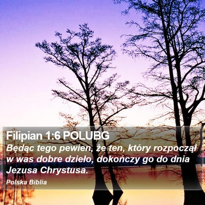 Filipian 1:6 POLUBG Bible Verse Image