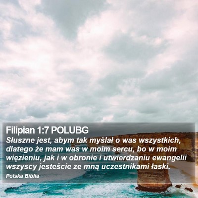 Filipian 1:7 POLUBG Bible Verse Image