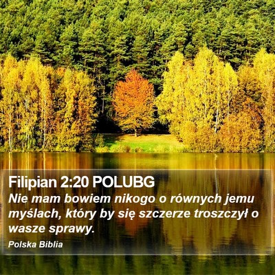Filipian 2:20 POLUBG Bible Verse Image