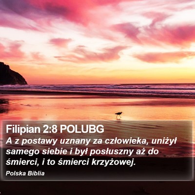 Filipian 2:8 POLUBG Bible Verse Image