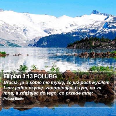 Filipian 3:13 POLUBG Bible Verse Image
