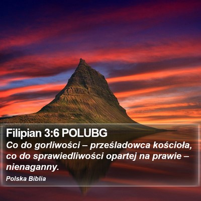 Filipian 3:6 POLUBG Bible Verse Image
