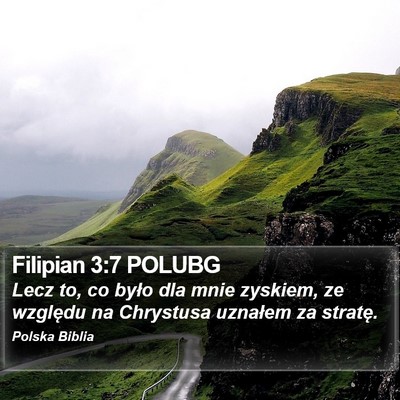 Filipian 3:7 POLUBG Bible Verse Image