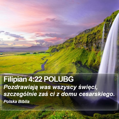 Filipian 4:22 POLUBG Bible Verse Image