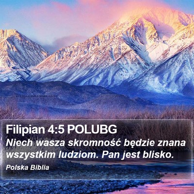 Filipian 4:5 POLUBG Bible Verse Image