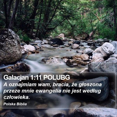 Galacjan 1:11 POLUBG Bible Verse Image
