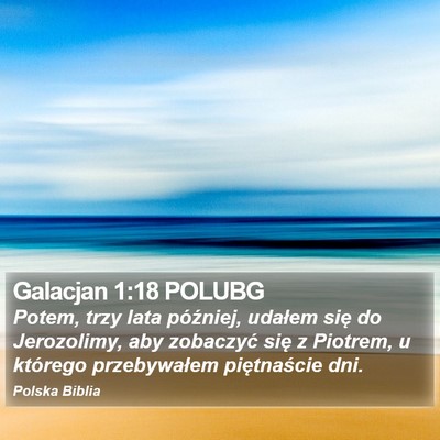 Galacjan 1:18 POLUBG Bible Verse Image