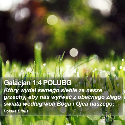 Galacjan 1:4 POLUBG Bible Verse Image