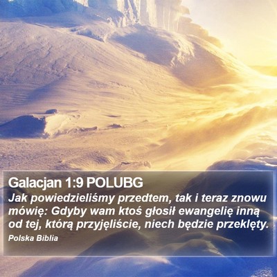 Galacjan 1:9 POLUBG Bible Verse Image