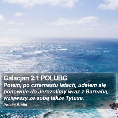 Galacjan 2:1 POLUBG Bible Verse Image