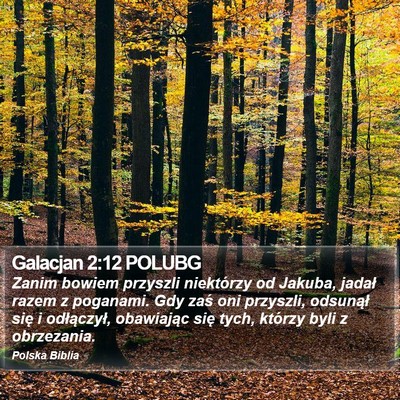 Galacjan 2:12 POLUBG Bible Verse Image