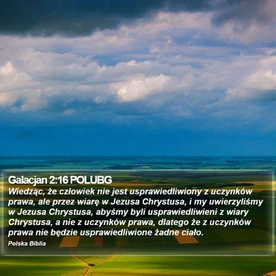 Galacjan 2:16 POLUBG Bible Verse Image