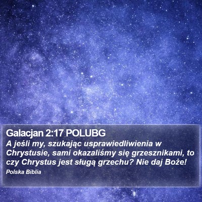 Galacjan 2:17 POLUBG Bible Verse Image