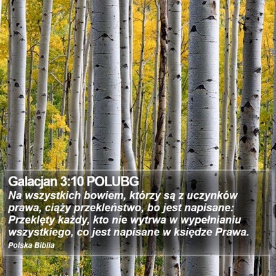 Galacjan 3:10 POLUBG Bible Verse Image