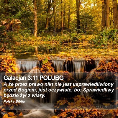 Galacjan 3:11 POLUBG Bible Verse Image