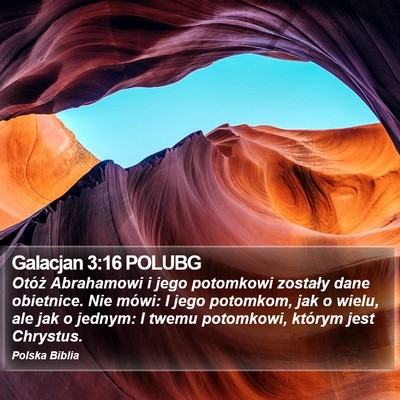 Galacjan 3:16 POLUBG Bible Verse Image