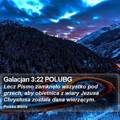Galacjan 3:22 POLUBG Bible Verse Image
