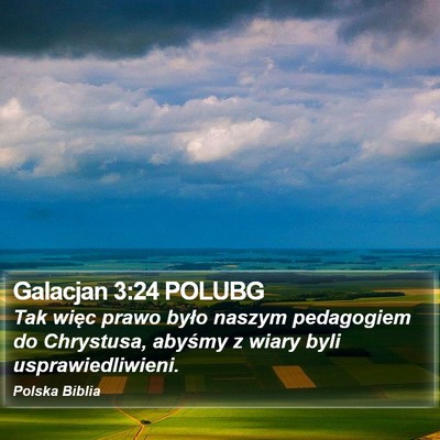 Galacjan 3:24 POLUBG Bible Verse Image