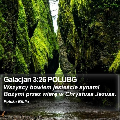 Galacjan 3:26 POLUBG Bible Verse Image