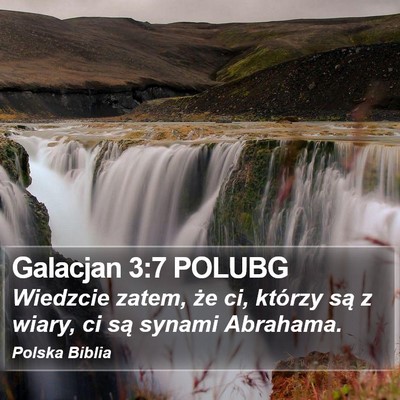Galacjan 3:7 POLUBG Bible Verse Image