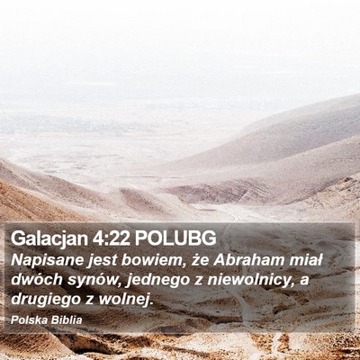 Galacjan 4:22 POLUBG Bible Verse Image
