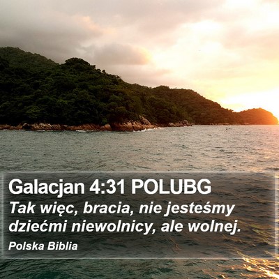 Galacjan 4:31 POLUBG Bible Verse Image