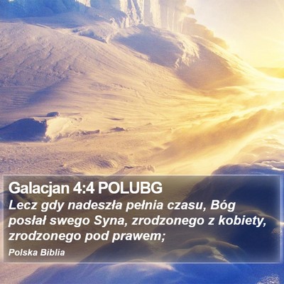 Galacjan 4:4 POLUBG Bible Verse Image
