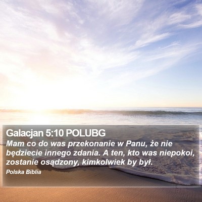 Galacjan 5:10 POLUBG Bible Verse Image