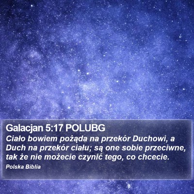 Galacjan 5:17 POLUBG Bible Verse Image