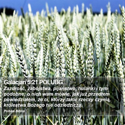 Galacjan 5:21 POLUBG Bible Verse Image