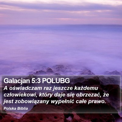 Galacjan 5:3 POLUBG Bible Verse Image