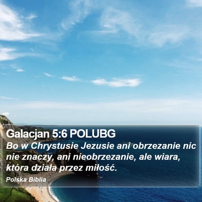 Galacjan 5:6 POLUBG Bible Verse Image