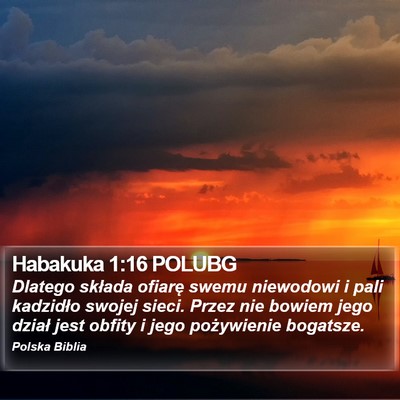 Habakuka 1:16 POLUBG Bible Verse Image