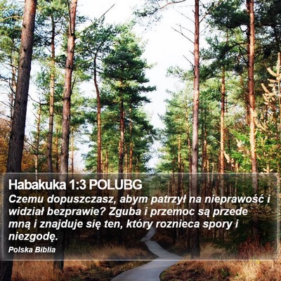 Habakuka 1:3 POLUBG Bible Verse Image