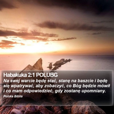Habakuka 2:1 POLUBG Bible Verse Image