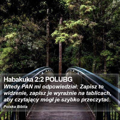 Habakuka 2:2 POLUBG Bible Verse Image