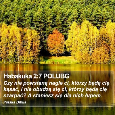 Habakuka 2:7 POLUBG Bible Verse Image