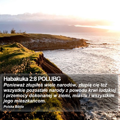 Habakuka 2:8 POLUBG Bible Verse Image