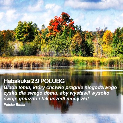 Habakuka 2:9 POLUBG Bible Verse Image