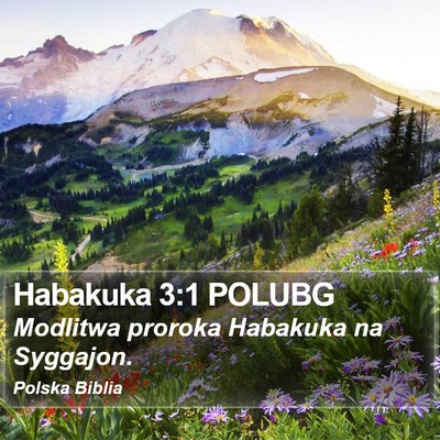 Habakuka 3:1 POLUBG Bible Verse Image