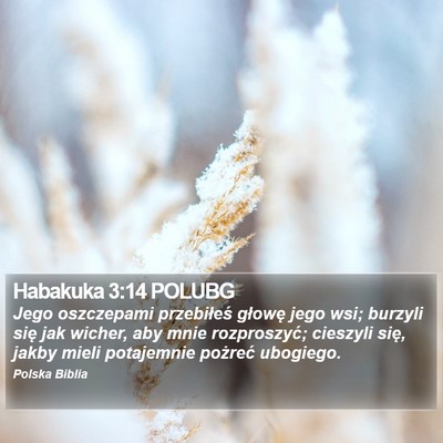 Habakuka 3:14 POLUBG Bible Verse Image