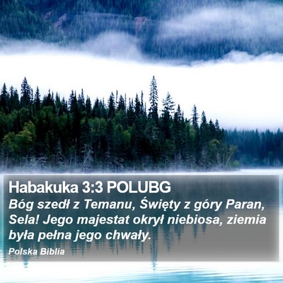 Habakuka 3:3 POLUBG Bible Verse Image