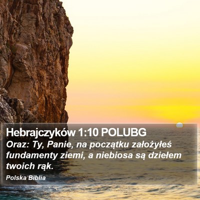 Hebrajczyków 1:10 POLUBG Bible Verse Image