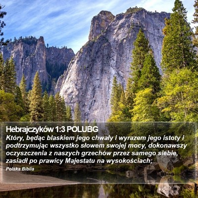 Hebrajczyków 1:3 POLUBG Bible Verse Image