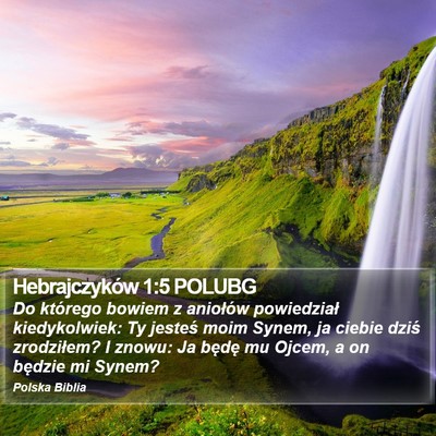 Hebrajczyków 1:5 POLUBG Bible Verse Image