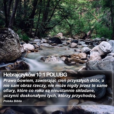 Hebrajczyków 10:1 POLUBG Bible Verse Image