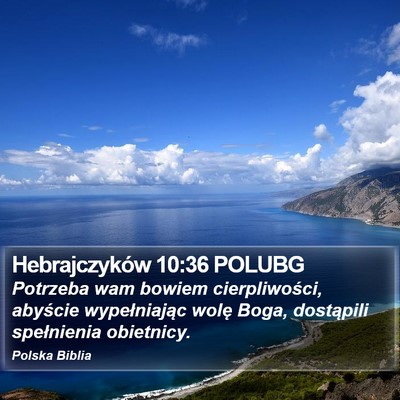 Hebrajczyków 10:36 POLUBG Bible Verse Image