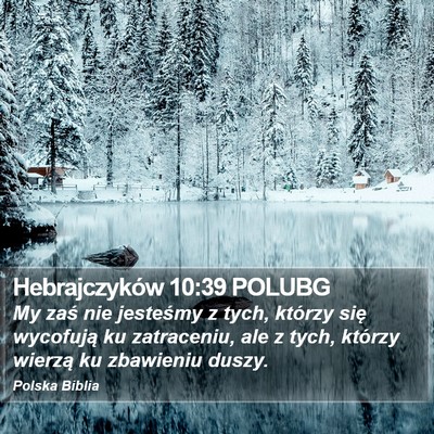 Hebrajczyków 10:39 POLUBG Bible Verse Image