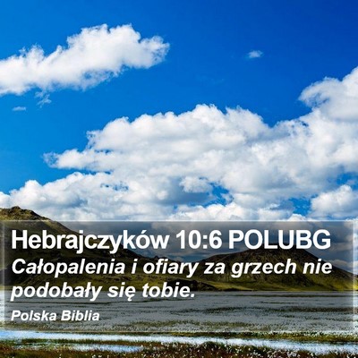 Hebrajczyków 10:6 POLUBG Bible Verse Image