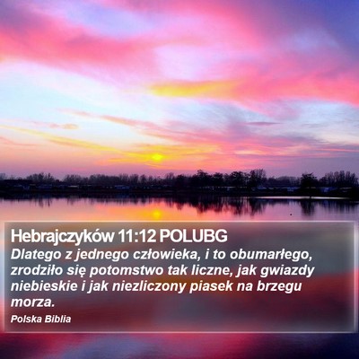 Hebrajczyków 11:12 POLUBG Bible Verse Image